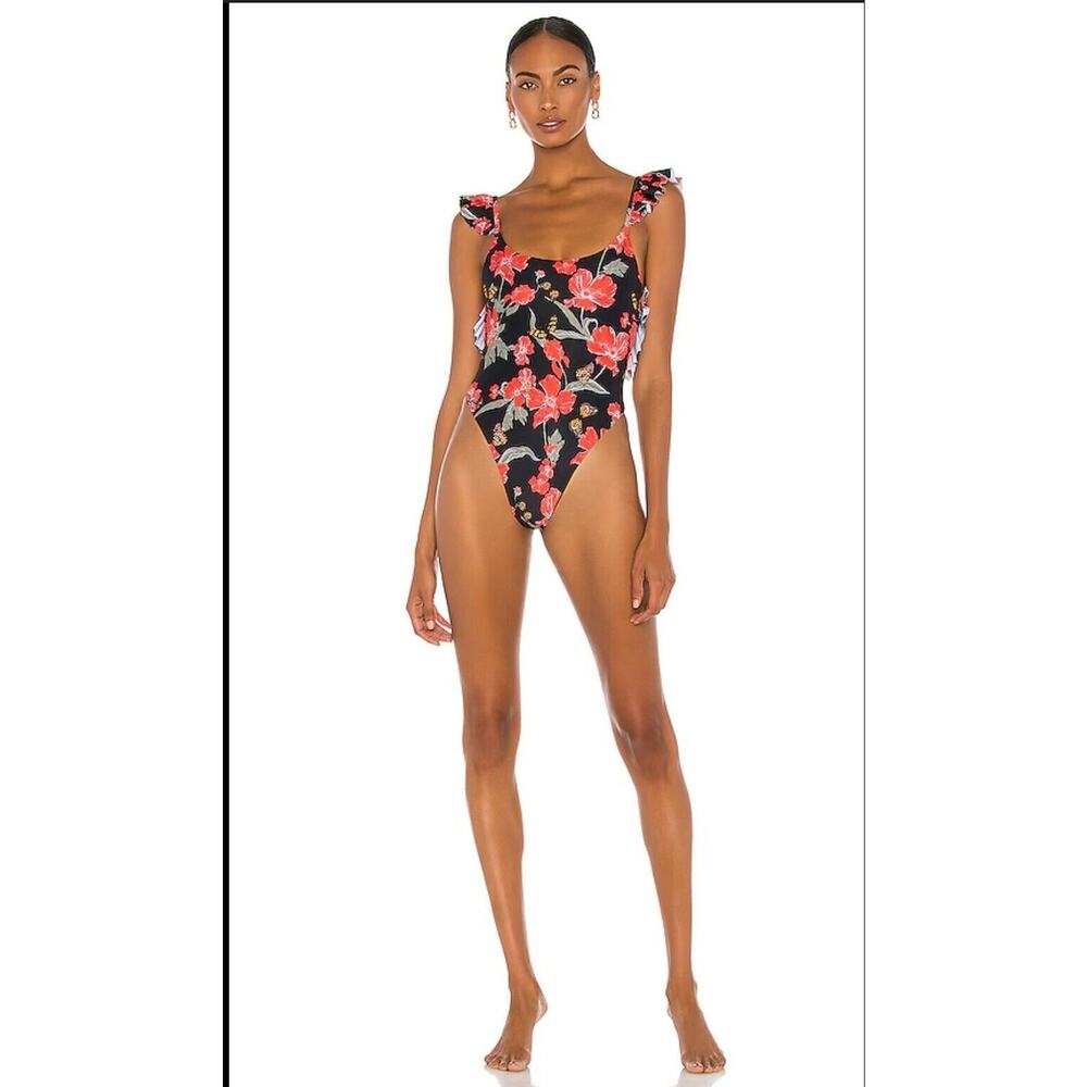 Revolve Women's camila Coelho Portia One Piece Swimsuit In Mystic Garden Large